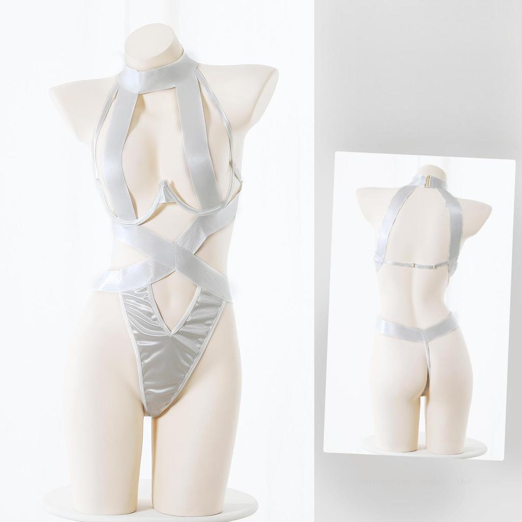 XXOO Erotic Sexy Lingerie Women Strap Bodysuit Underwear Movie Outfits Cosplay Costumes