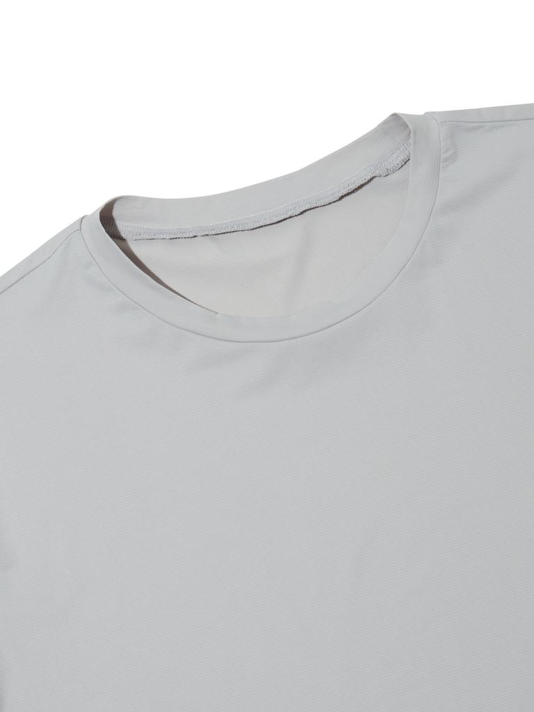 WIDEANGLE To Round Neck Base Layer M_Ice Grey