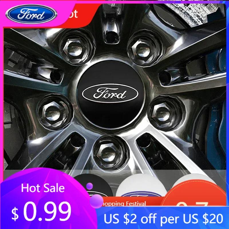 Car Sticker 2025 Hot New 4PCS 56mm 60mm ABS Wheel Center Caps for Ford Ranger Focus Kuga Mustang MK2 MK3 Hub Cover Badge Sticker