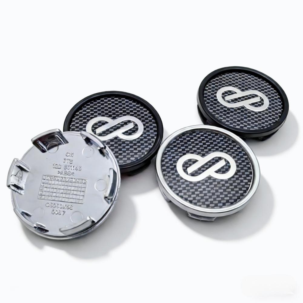 4pcs 58mm 53mm Car Wheel Center Caps With Enkei Logo Emblem Badge Wheel Hubcaps Rim Center Dust Cover Replace Hub Accessories