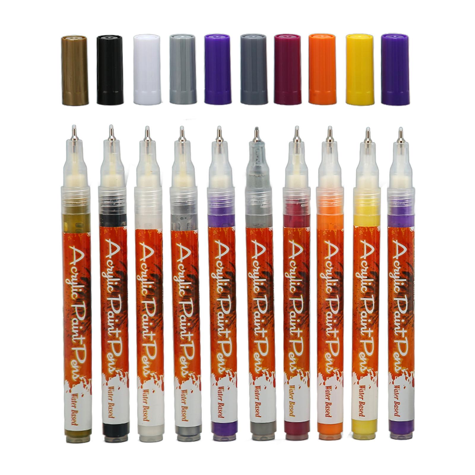 

10 шт. набор ручек для дизайна ногтей, цветной корпус из АБС-пластика, ручка для рисования граффити и точек для самостоятельного изготовления