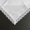 3Pcs 25x25cm 100% Cotton Women Lady Handkerchiefs White Color Embroidered Hankies Square Scarf DIY Painting