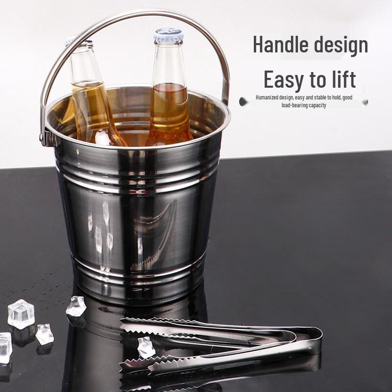 ZISIZ Stainless Steel Ice Bucket