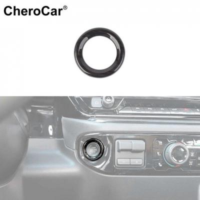 Motor Start Stopp Knopf Rahmen Dekor Blende Zierleiste Abdeckung Für Chevy Silverado +
