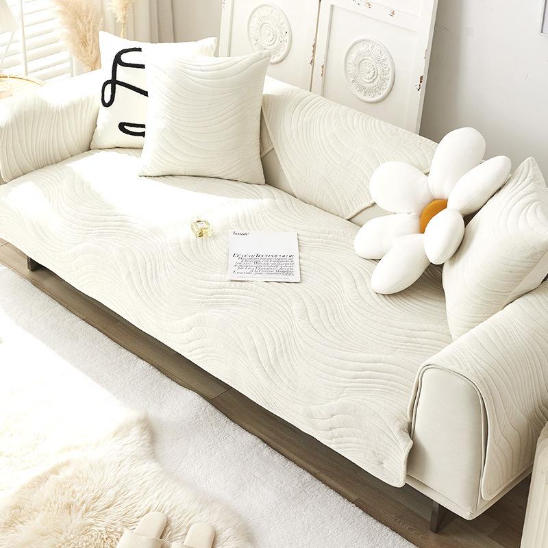 New Sofa Cushion Simple Cushion Autumn and Winter Plush Cover Sofa Cover All-inclusive Four-season Anti-slip