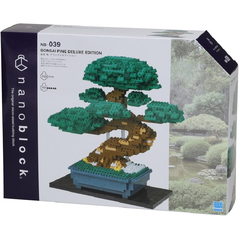 Nanoblock Bonsai Deluxe Edition Pine Tree Building Kit NB-039