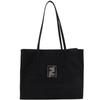 With Logo Tote Bag Black Nylon Women Used
