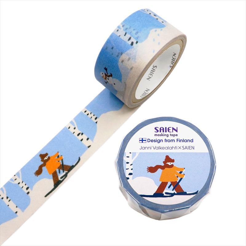 

Made in Japan SAIEN Masking Tape Ski 20mm x 5m Roll TR-4070