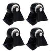Industrial Strength Casters with PU Quiet Rollers Quick Install Noiseless Casters Simple Installs for Heavy Furniture HX6C