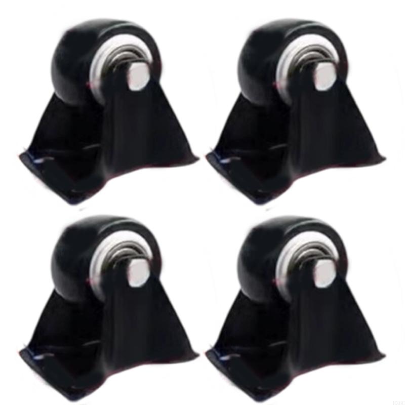 Industrial Strength Casters with PU Quiet Rollers Quick Install Noiseless Casters Simple Installs for Heavy Furniture HX6C