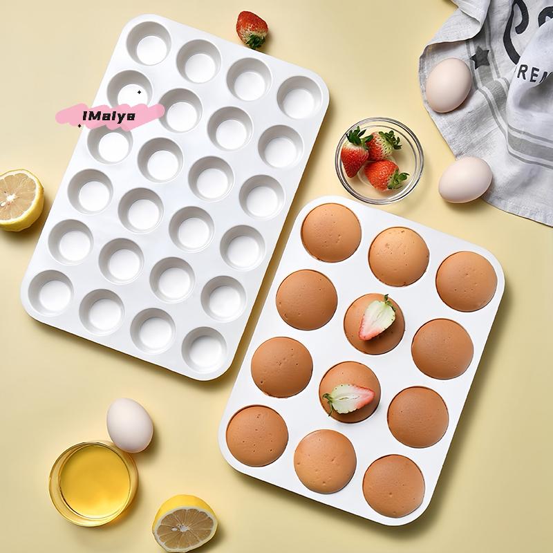 Silicone Baking Mold 12/24 Holes 3D Bakeware round Sphere Chocolate Mold Cupcake Pan DIY Muffin Cake Kitchen Tools