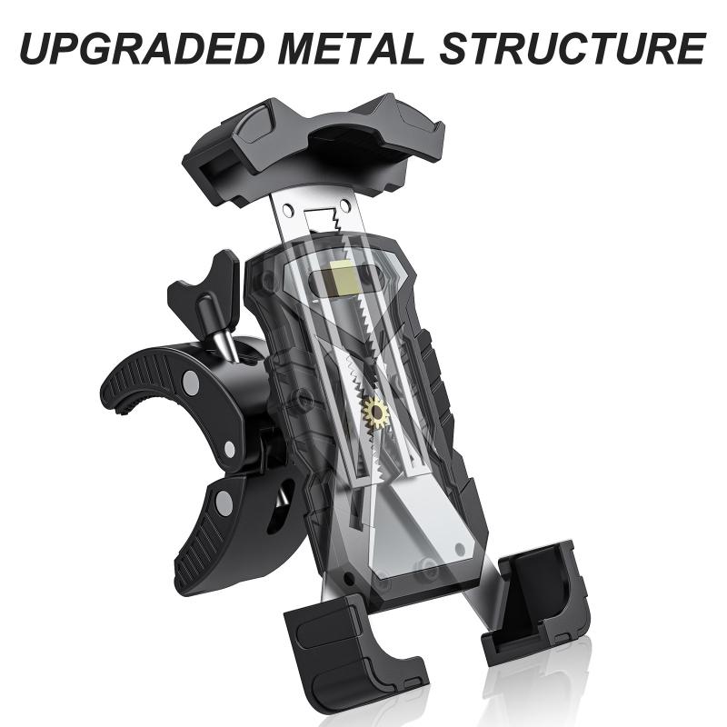 Motorcycle Handlebar Phone Holder Cradle for Most Cellphone GPS Bracket Handlebar for Smart Phone Holder Cradle
