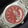AUTOMATIC VINTAGE REFURBISHED SEIKO 5 6309A JAPAN MENS RED DIAL WATCH A440840-4 Sk-a440840