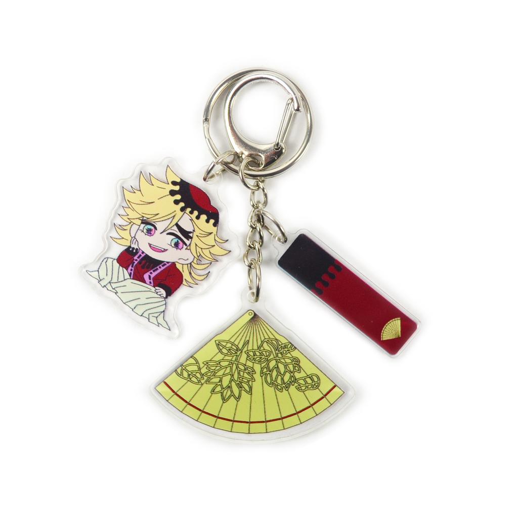 Demon Slayer Kimetsu No Yaiba Upper Moon Muzan Acrylic Keychain Anime Accessories Pendant Cosplay Merchandise Gift For Fans