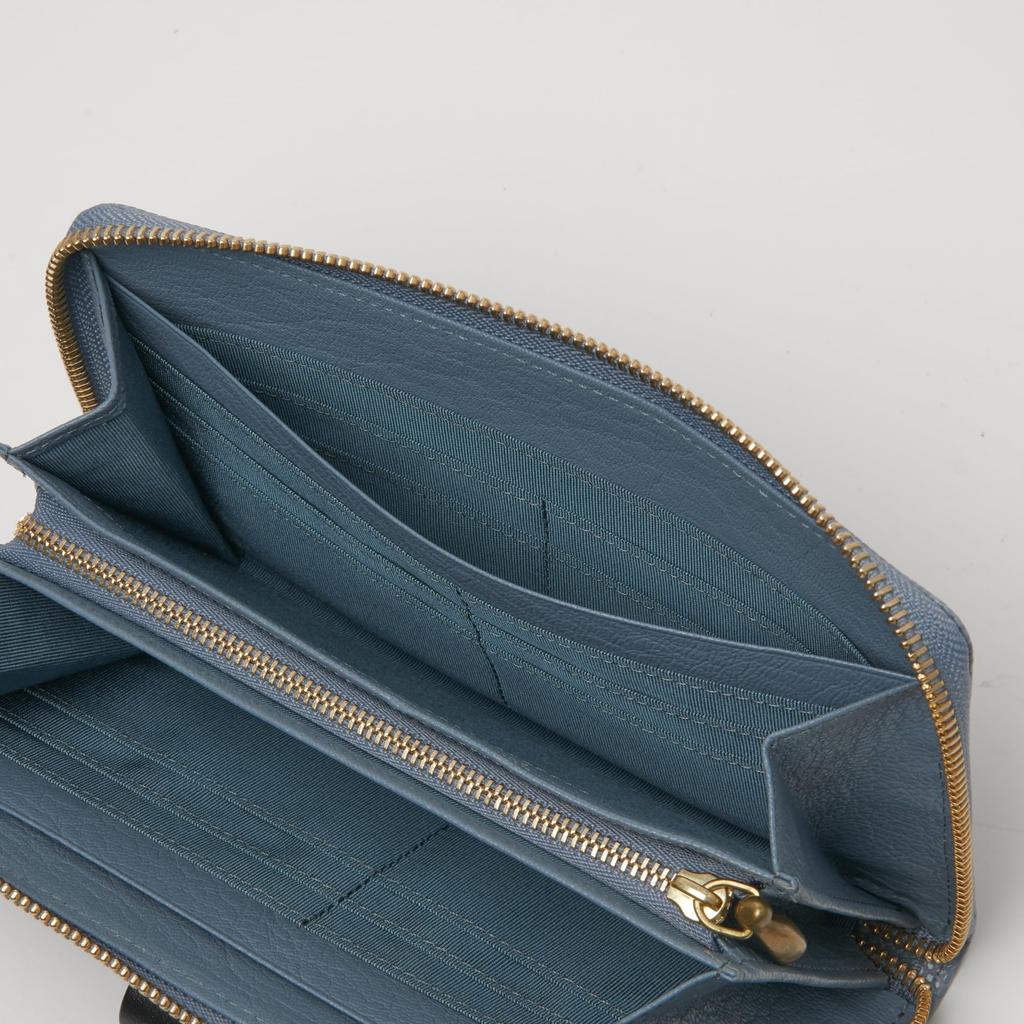 [Toff & Loadstone] Delis Lizard Round Zip Long Wallet