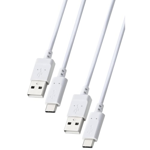 

ELECOM [Комплект из 2 шт.] Кабель USB Type C USB-C на USB-A 2 м 15 Вт [Совместим со смартфонами, планшетами MacBook/iPad/Galaxy/Android и т. д.] Белый [Совместимость