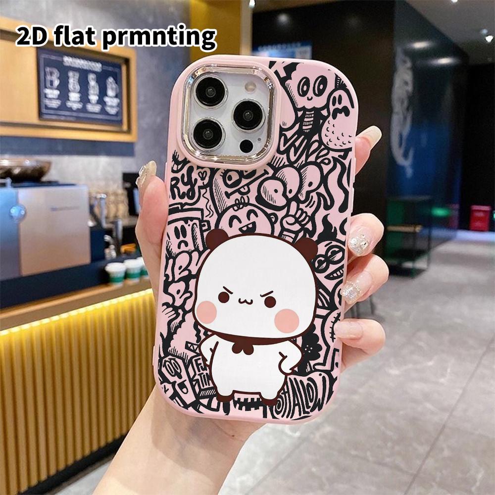 Phone Case: 2D Flat Design Suitable for iPhone 18 17 16 15 14 13 Pro Protective Case, Couple Style, Cute Angry, Christmas and Halloween Gift