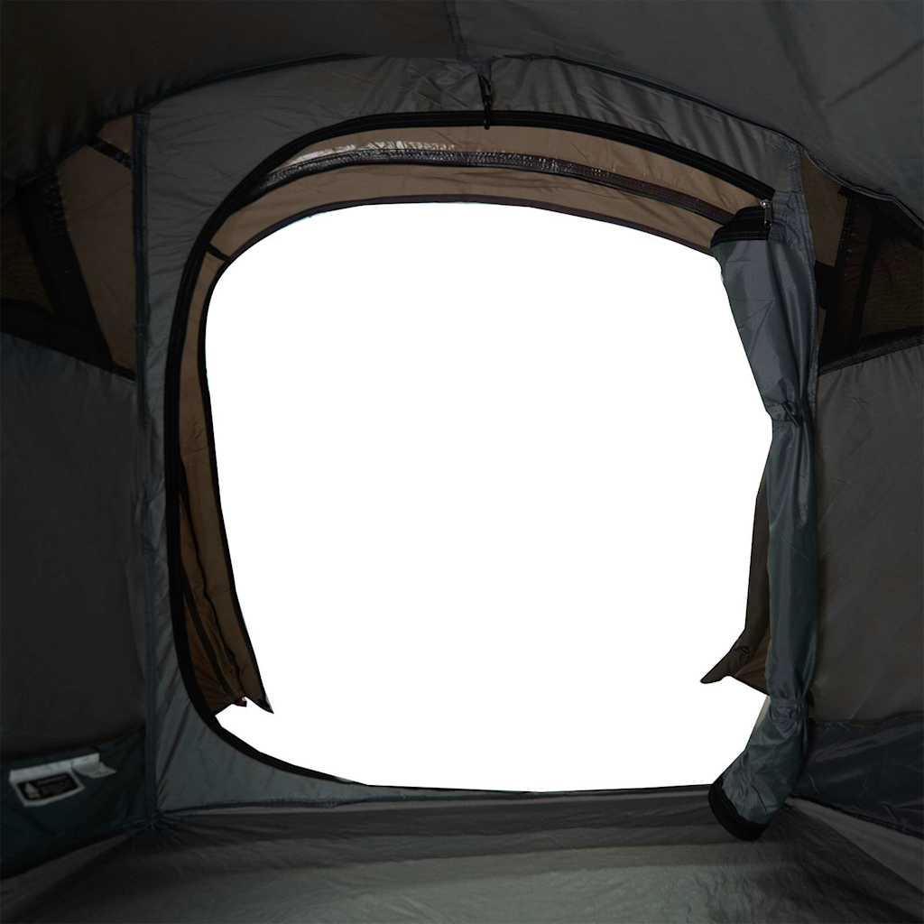 2 Person Tunnel Tent Brown Waterproof
