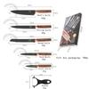6pc Kitchen Knives Ceramic Kitchen Cooking Knife Accessories Paring Utility Slicing Knife + Peeler