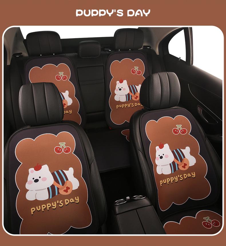 Süßes Cartoon-Hundewelpen-Autositzkissen für Damen - Passt für Lynk & Co Modelle 03, 01, Z10, Z20, 06, 08, 07.
