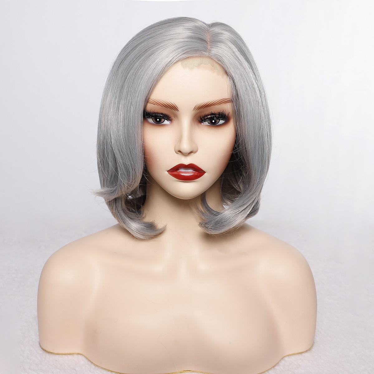 

Женские короткие вьющиеся волосы с слегка завитым париком-ободком