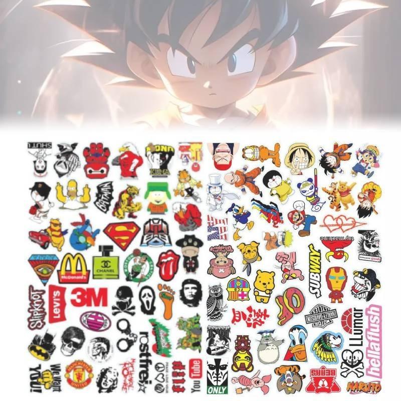 Stylish European Graffiti Stickers For Luggage Motorcycle Helmets Kids Diy Pvc Waterproof Pack
