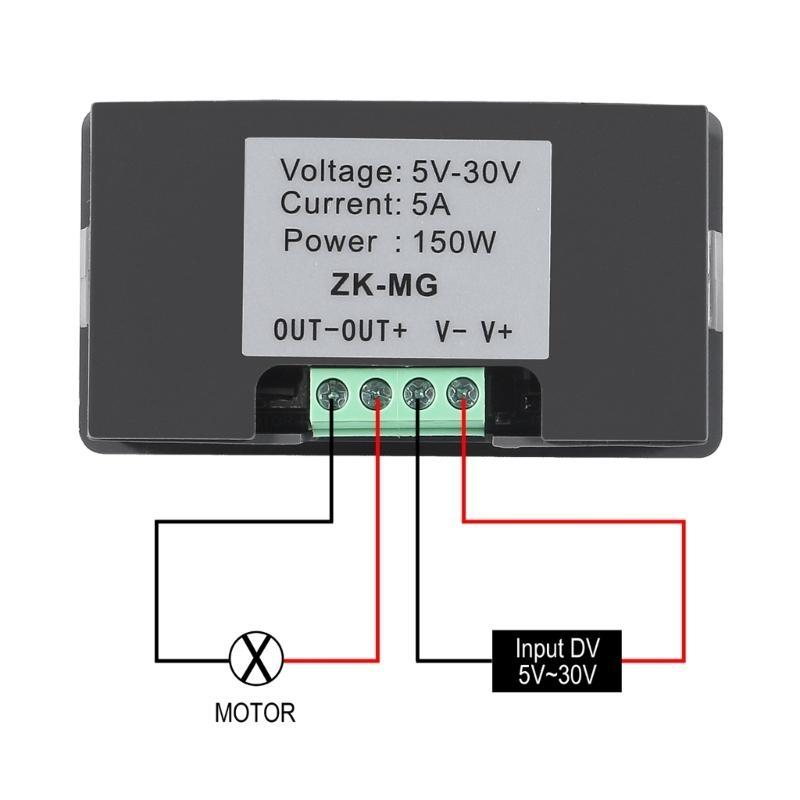 PWM regulátor rychlosti 5v12v24v Regulátor rychlosti motoru Regulátor elektrického motoru