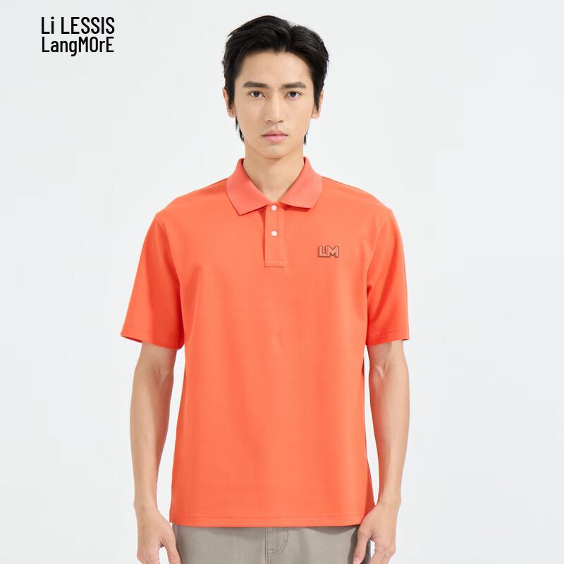 Lilang Men s Cotton Blend Breathable Short Sleeve Polo Shirt 180