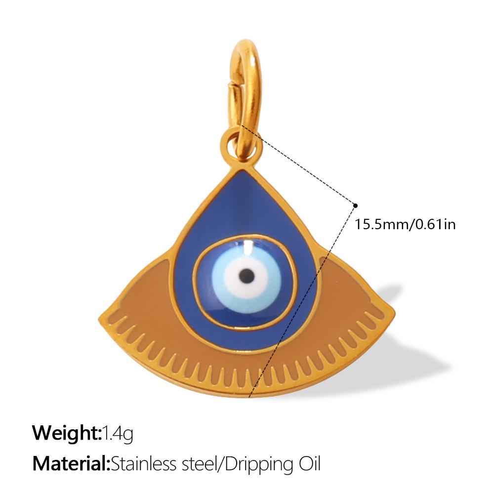 Creative Multi Devil's Eye Hand of Fatima Stainless Steel Pendant