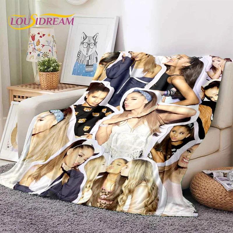 3D Ariana Grande Katze Ari Sänger Weiche Decken, Warme Kuscheldecke Bequeme Decke für Picknick Betten Sofa Zuhause Schlafzimmer Geschenk