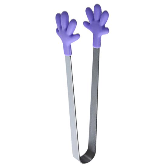 Small Palm Stainless Steel Silicone Sugar Tong Food Clip Clamp Home Kitchen Tool