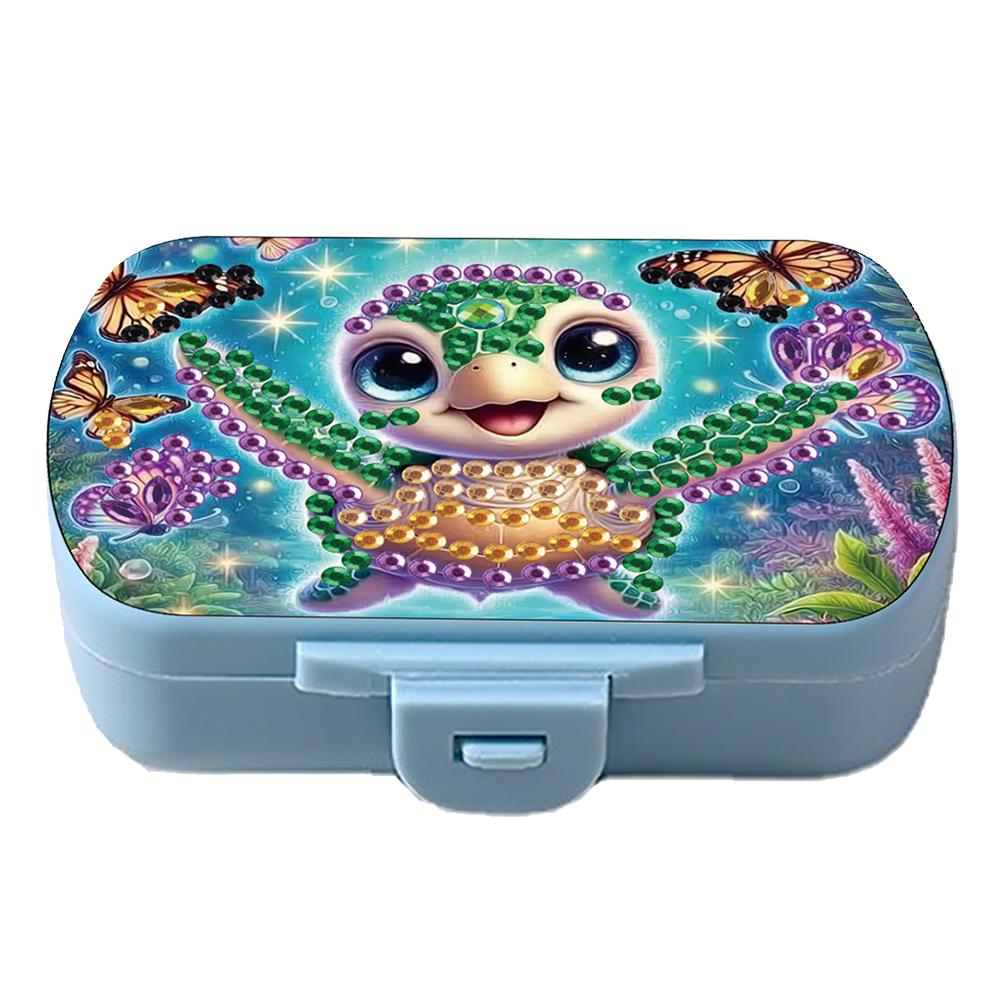 

Mushroom 5D DIY Diamond Painting Dot Pill Case Diamond Art Pill Storage Box 6 Grid Moisture-proof Pill Organizer for Beginners
