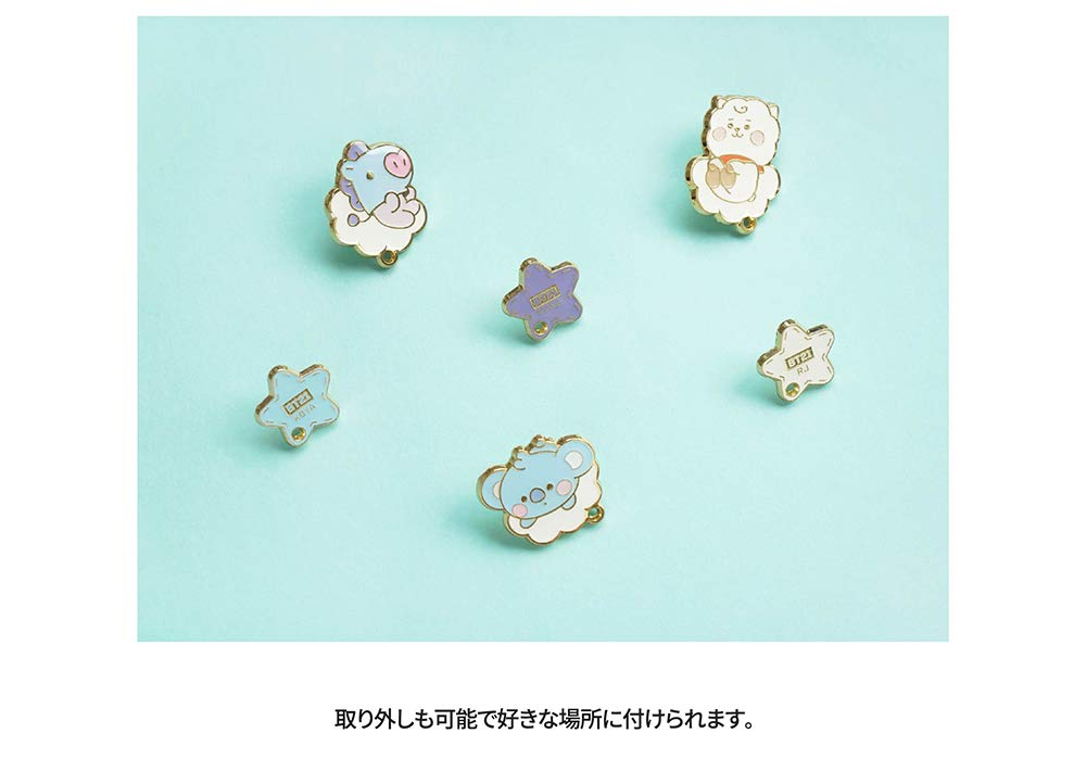 Solomon Shoji BT21 Metal Pin Badge, Accessory, Character BABY (SHOOKY)