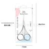 Stainless Steel Round Head Eyebrow and Nose Hair Trimming Scissors