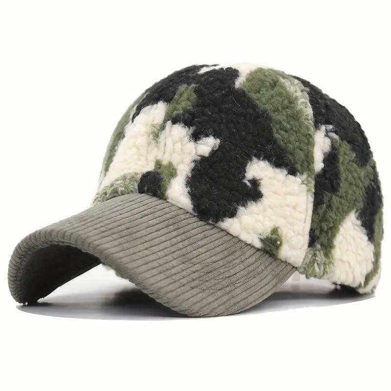 

Unisex Corduroy Camouflage Feather Baseball Cap With Trendy Pattern For Outdoor Sport, Ideal choice for Gifts Adjustable армія зелений колір