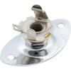 Musiclily Metall 1/4" Ovaler Gitarren-Eingangsbuchsen-Platte Ausgangsbuchsen-Platte Buchse mit Schrauben für Fender Strat Tele Style E-Gitarre, Chrom