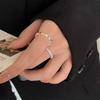 Sophisticated Heart Shaped Ring For Women Adjustable And Trendy Silver Plated Fashion Jewelry