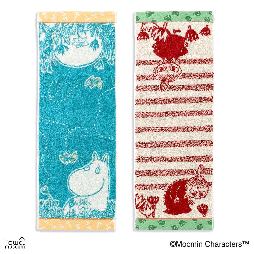 Towel Museum Compact Made In 25 X 70 Moomin Fantasy Towel, Japan, 100% Cotton, Approx. Cm, Blue, 47-0222120
