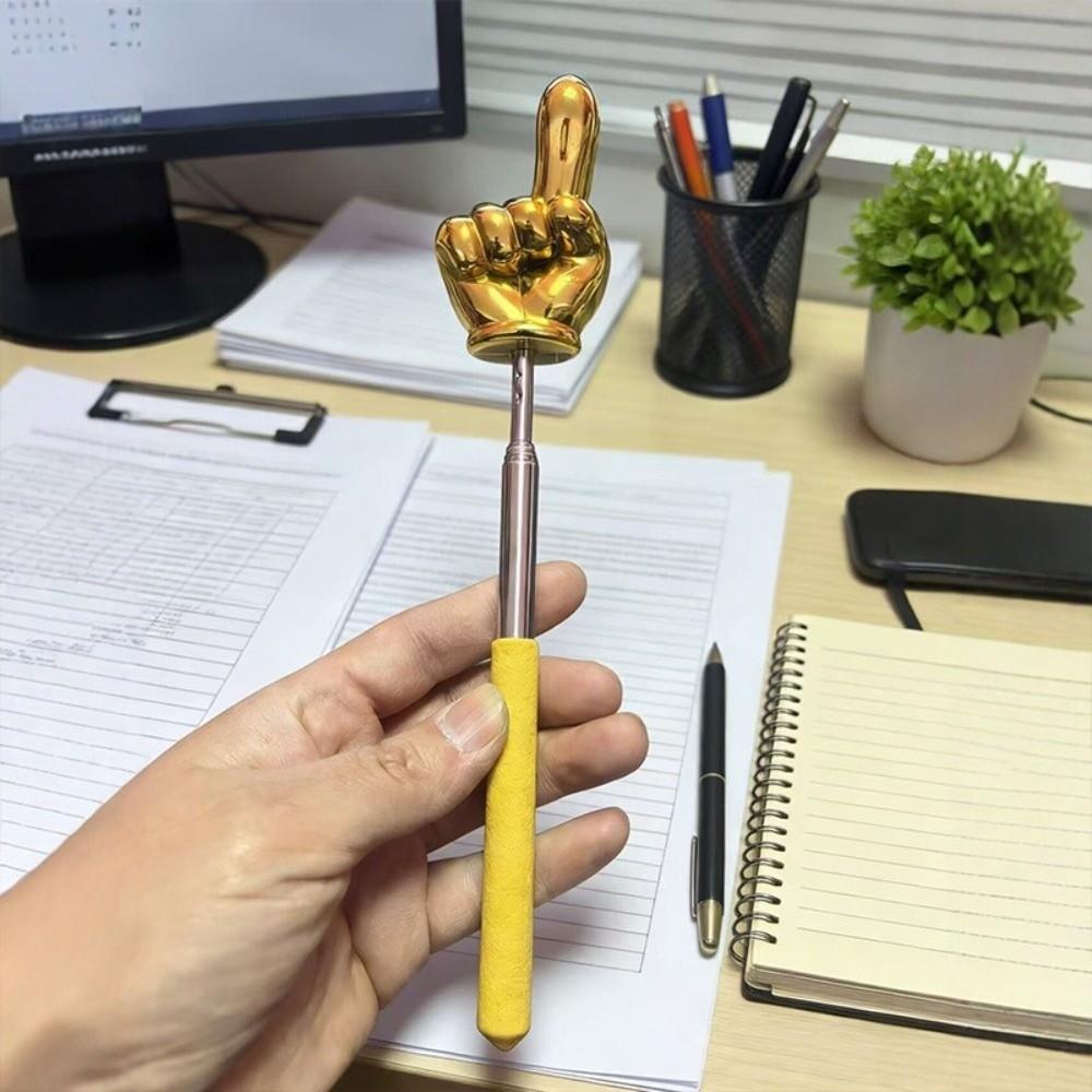 Finger Design Retractable Reading Stick Extendable Teaching Stick Pointing Rod  Kids Reading