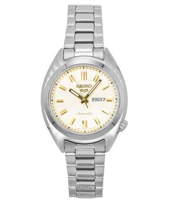 5 Sports Hebitama SNXS Stainless Steel Cream Dial Automatic SRE023K1 100M Women's Watch