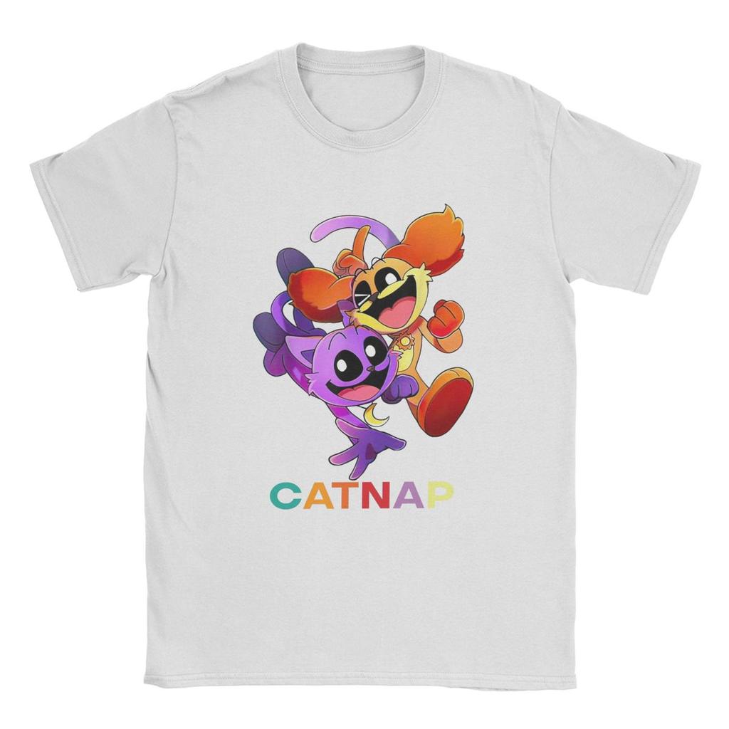 T-shirt per Bambini Uomo Smiling Critters Catnap Dogday Gioco Cartone Animato 100% Cotone Divertente Manica Corta Girocollo Maglietta T-shirt Regalo