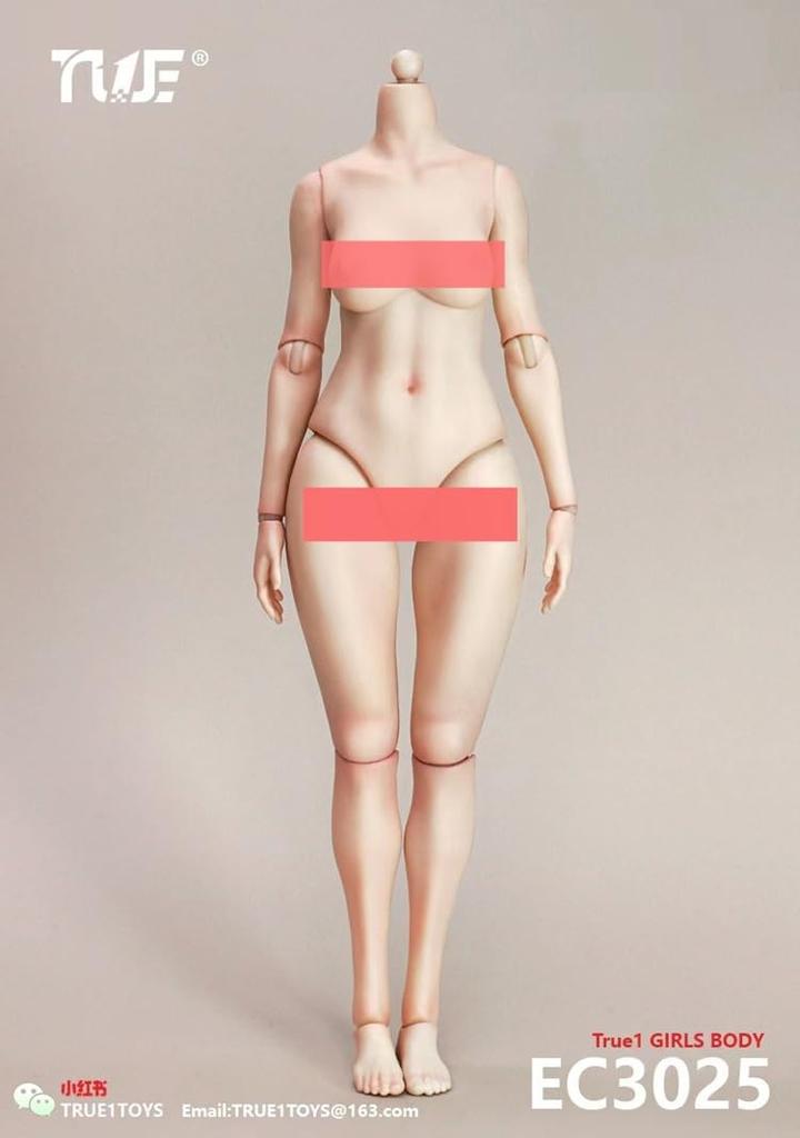 Toy Hobby [TOYBARJAPAN] 16 Scale Action Figure True1Toys EC3025EC3026 Beautiful Girl Jointed Version Super Movable Beautiful Butt Female Body (EC3025