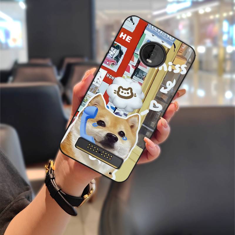 Cartoon Stoßfestes Handyhülle Für MOTO Z4 Play Graffiti Modedesign Wasserdicht Schmutzabweisend Anti-Knock TPU Langlebig