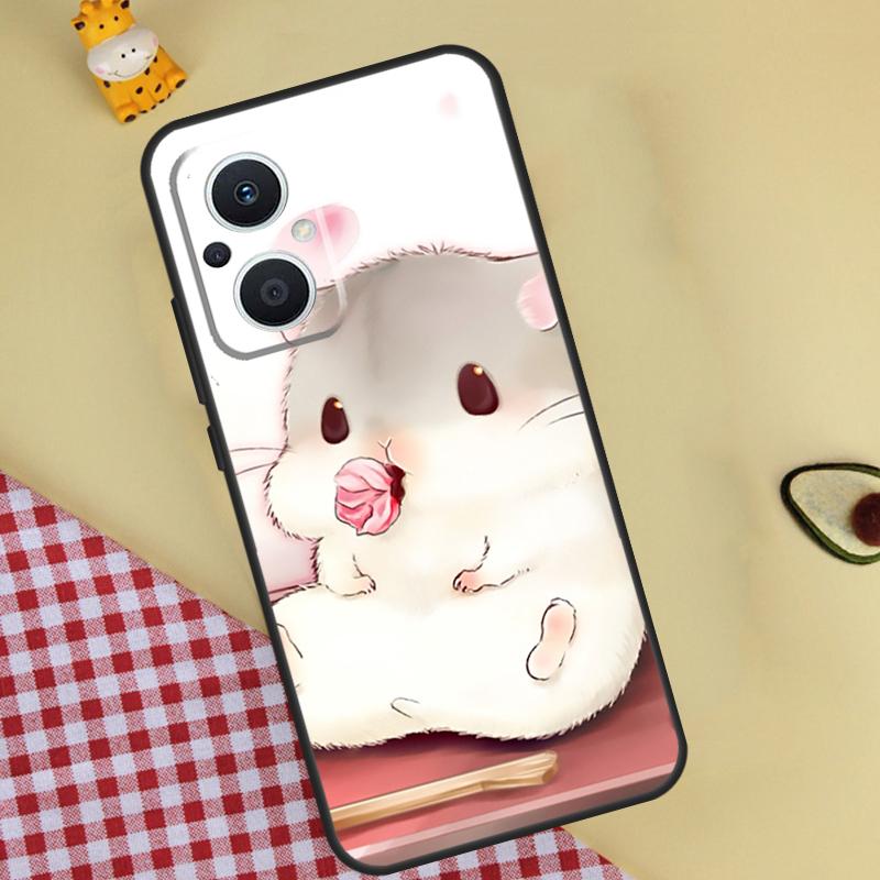Rabbit mouse Hamster Phone Case For OPPO Reno 13 13F 12 12F 11 8T 7 8 10 Pro OPPO Find X8 Pro X6 X3 X5 Lite Cover
