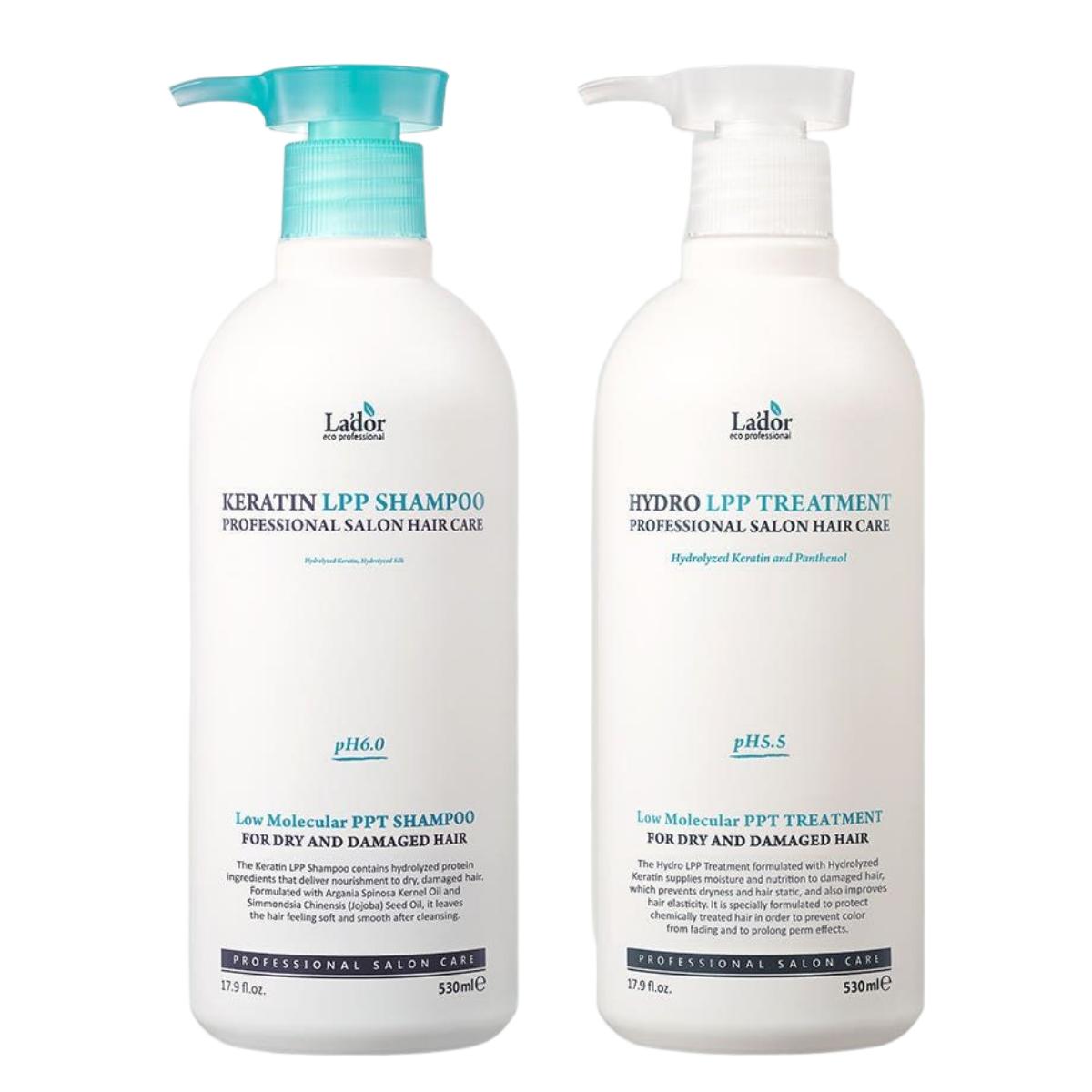 Lador Keratin LPP Shampoo & Treatment Protein Nourishing Set 530ml + 530ml