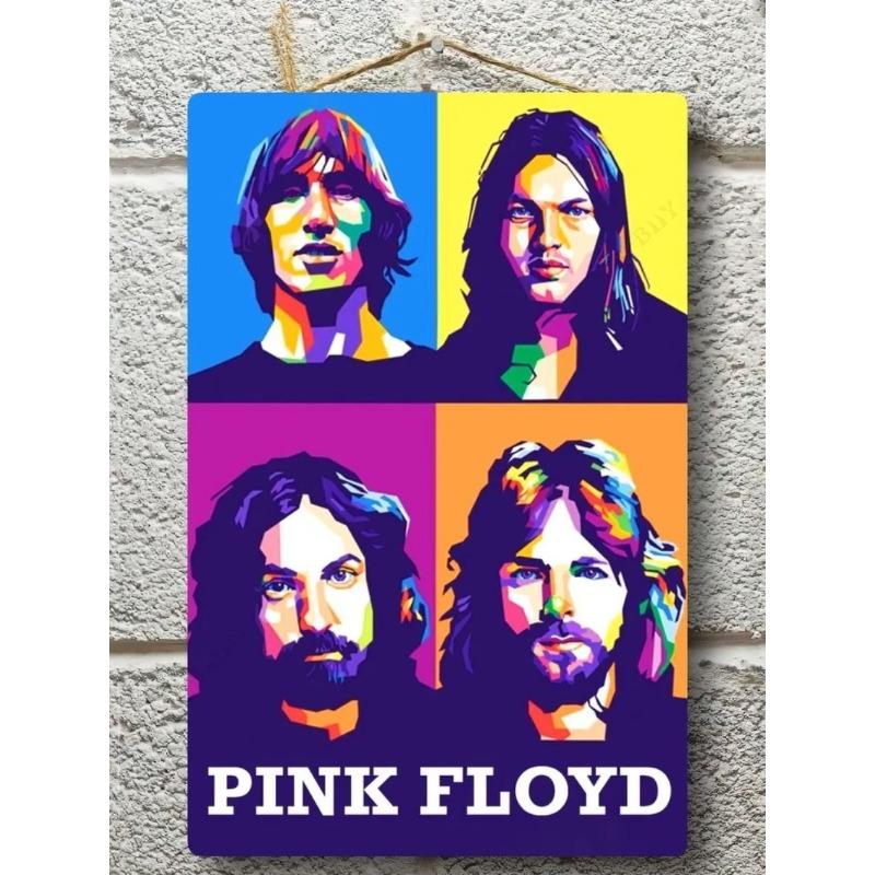 Pink Floyd Metal Poster, Guitarist Gift Wall Art 20x30cm