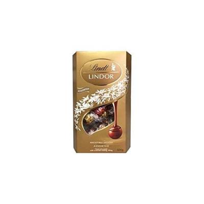 LINDT LINDOR Assorted Gold 4 Types Individually Wrapped 600g (x 1)