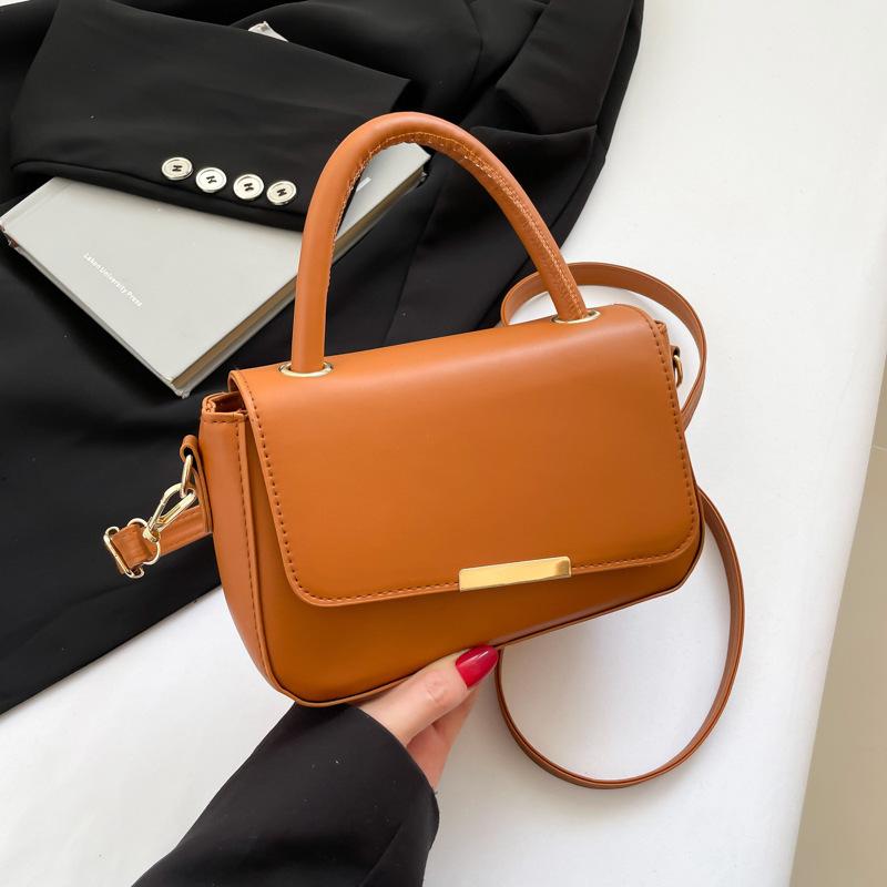 Trendy texture personalized bag women's 2025 new fashion simple casual temperament commuting shoulder crossbody handbag