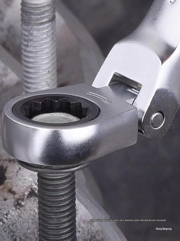 Adjustable Gear Ratchet Wrench Set with Canvas Hanging Bag