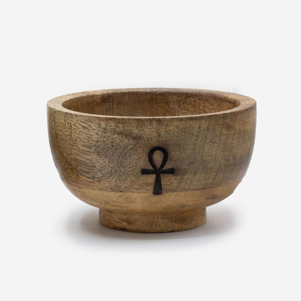 Incense Cone Holder – Wooden Bowl 11x6cm